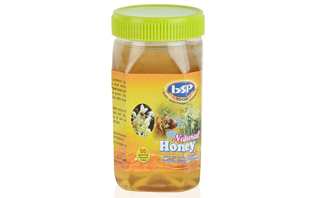 BSP Foods Natural Honey    Plastic Jar  500 grams